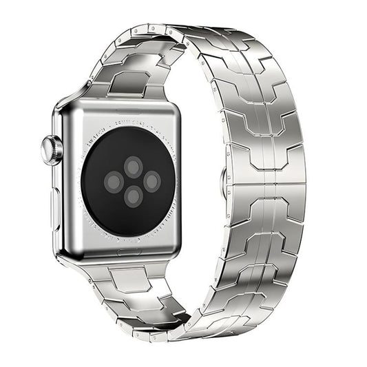 For Apple Watch 38 / 40 / 41 / S10 42mm xDfind Butterfly Buckle Stainless Steel Watch Band(Starlight) by xDfind
