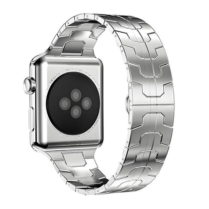 For Apple Watch 38 / 40 / 41 / S10 42mm xDfind Butterfly Buckle Stainless Steel Watch Band(Silver) by xDfind