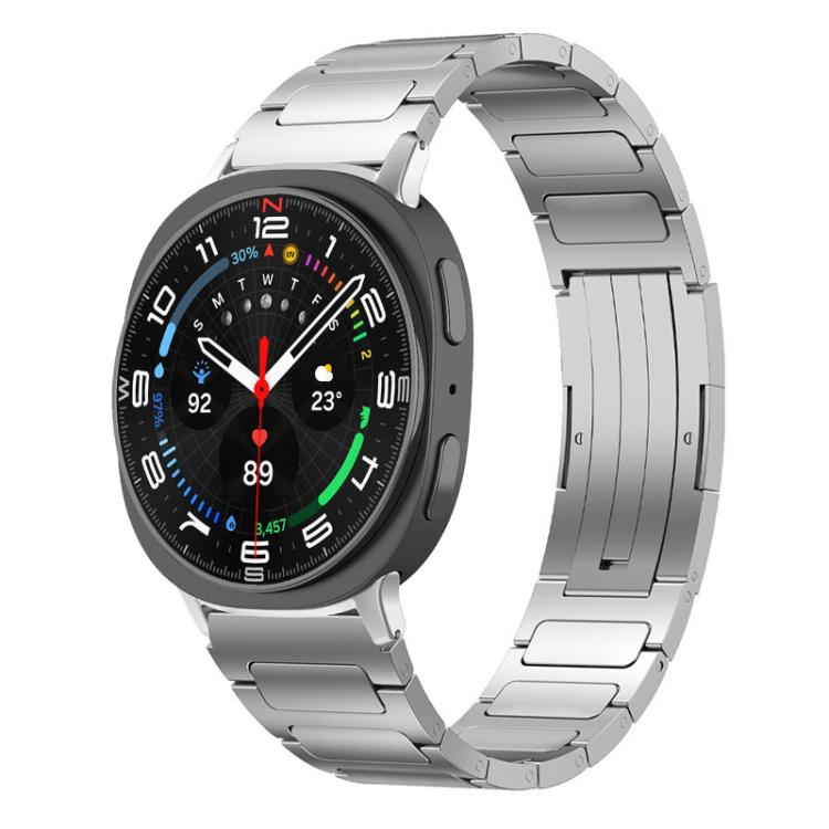 For Samsung Galaxy Watch8 / 8 Classic xDfind I-Shaped Buckle Stainless Steel Watch Band(Silver) by xDfind