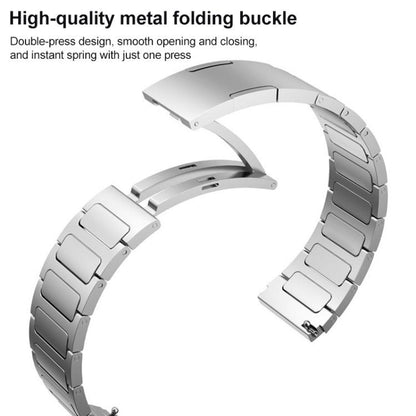 For Samsung Galaxy Watch8 / 8 Classic xDfind I-Shaped Buckle Stainless Steel Watch Band(Silver) by xDfind