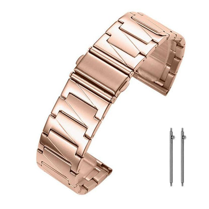 22mm xDfind Stepped Stainless Steel Watch Band(Rose Gold) by xDfind