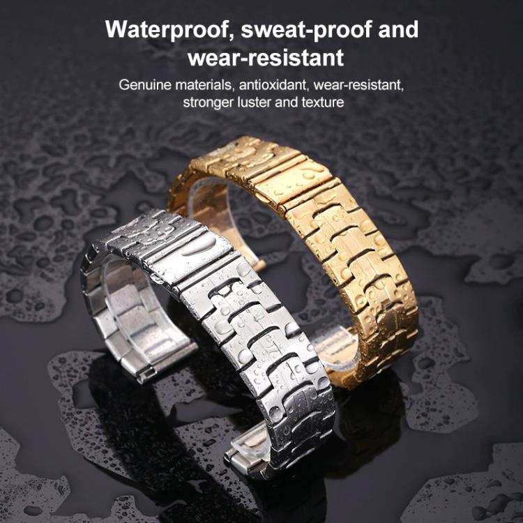 22mm xDfind Stepped Stainless Steel Watch Band(Rose Gold) by xDfind