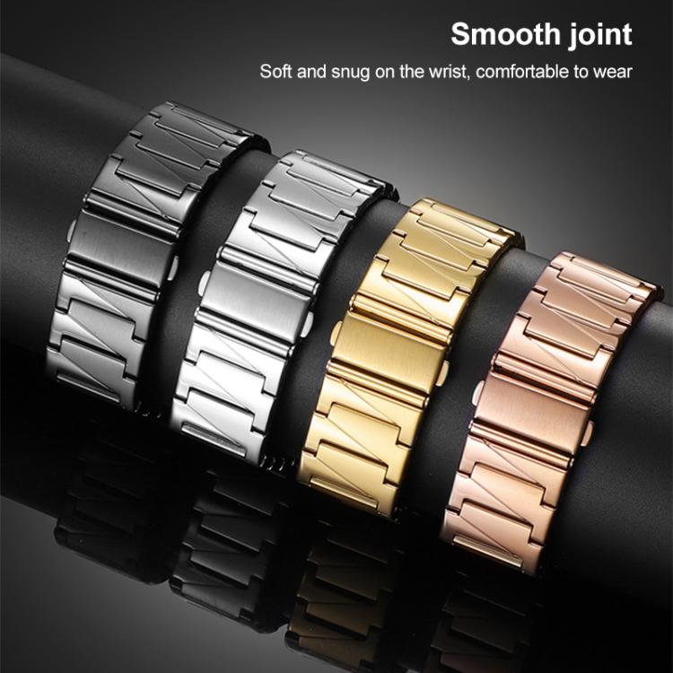 22mm xDfind Stepped Stainless Steel Watch Band(Black) by xDfind