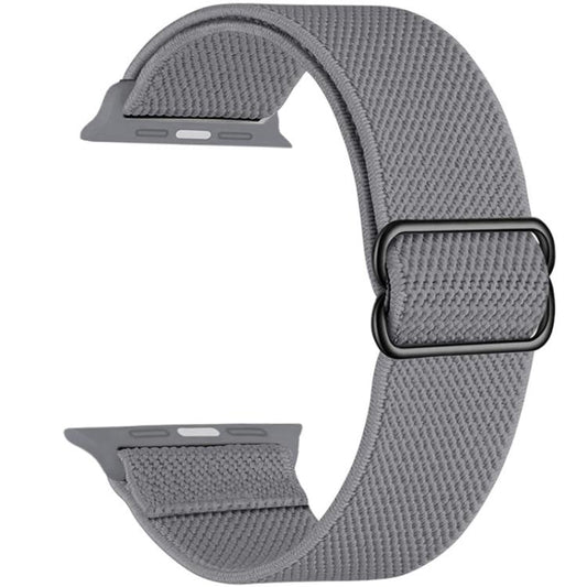 For Apple Watch 38 / 40 / 41 / S10 42mm xDfind Adjustable Slide Buckle Elastic Nylon Watch Band(Grey) by xDfind