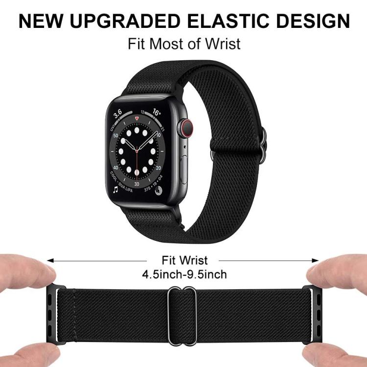 For Apple Watch 38 / 40 / 41 / S10 42mm xDfind Adjustable Slide Buckle Elastic Nylon Watch Band(Red) by xDfind