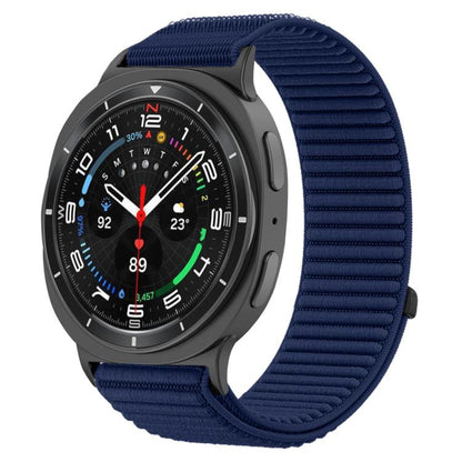 For Samsung Galaxy Watch8 / 8 Classic xDfind Woven Nylon Hook And Loop Fastener Watch Band(Azure) by xDfind