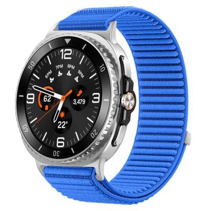 For Samsung Galaxy Watch8 / 8 Classic xDfind Woven Nylon Hook And Loop Fastener Watch Band(Klein Blue) by xDfind