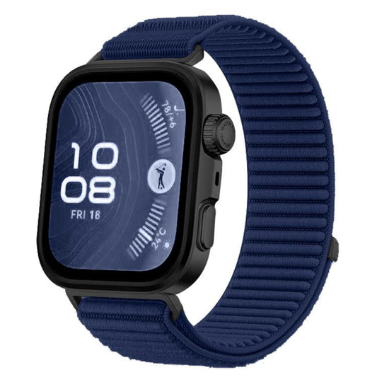 For Huawei Watch Fit4 / Fit4 Pro / Fit3 xDfind Woven Nylon Hook And Loop Fastener Watch Band(Azure) by xDfind