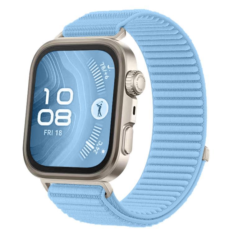 For Huawei Watch Fit4 / Fit4 Pro / Fit3 xDfind Woven Nylon Hook And Loop Fastener Watch Band(Island Blue) by xDfind