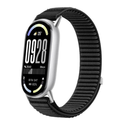 For Xiaomi Smart Band 10 / 9 / 8 xDfind Woven Nylon Hook And Loop Fastener Watch Band(Black) by xDfind