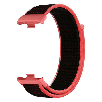 For Xiaomi Band 9 Pro/8 Pro/Redmi Watch 6/5/4 xDfind Nylon Hook and Loop Fastener Watch Band(Red Black) by xDfind