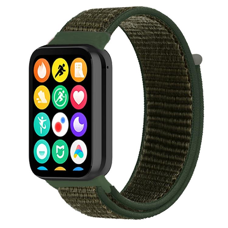 For Xiaomi Band 9 Pro/8 Pro/Redmi Watch 6/5/4 xDfind Nylon Hook and Loop Fastener Watch Band(Army Green) by xDfind