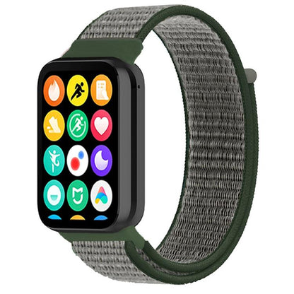 For Xiaomi Band 9 Pro/8 Pro/Redmi Watch 6/5/4 xDfind Nylon Hook and Loop Fastener Watch Band(Dark Olive) by xDfind