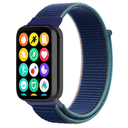 For Xiaomi Band 9 Pro/8 Pro/Redmi Watch 6/5/4 xDfind Nylon Hook and Loop Fastener Watch Band(Dark Navy Blue) by xDfind