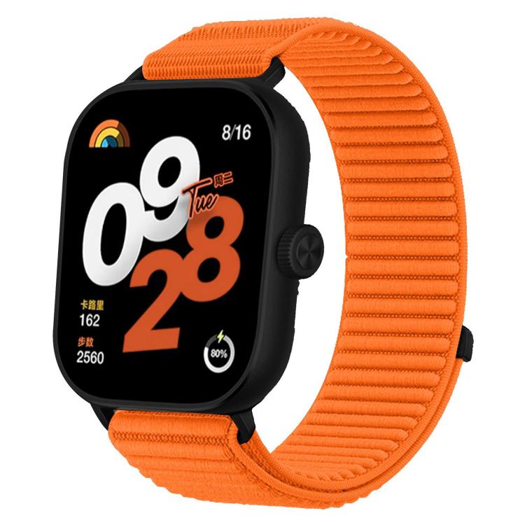 For Xiaomi Band 9 Pro/8 Pro/Redmi Watch 6/5/4 xDfind Woven Nylon Hook And Loop Fastener Watch Band(Orange) by xDfind