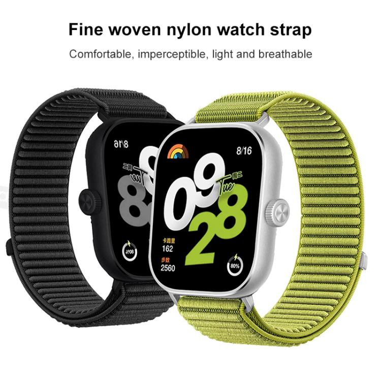 For Xiaomi Band 9 Pro/8 Pro/Redmi Watch 6/5/4 xDfind Woven Nylon Hook And Loop Fastener Watch Band(Orange) by xDfind