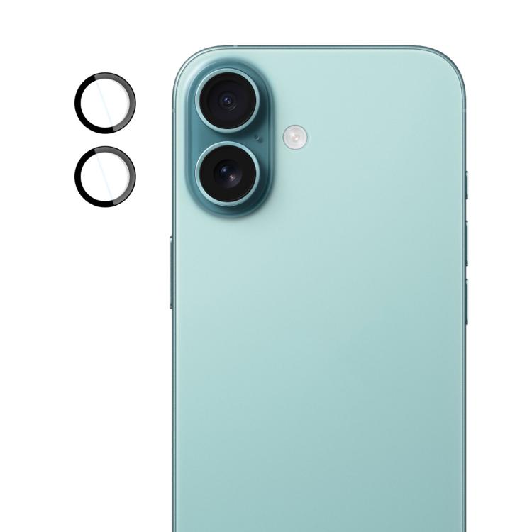 For iPhone 16 / 16 Plus imak Glass Rear Camera Lens Film Phone Case Exclusive, Self-positioning Version by imak