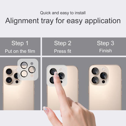 For iPhone 16 Pro / 16 Pro Max imak Glass Rear Camera Lens Film Phone Case Exclusive, Self-positioning Version by imak