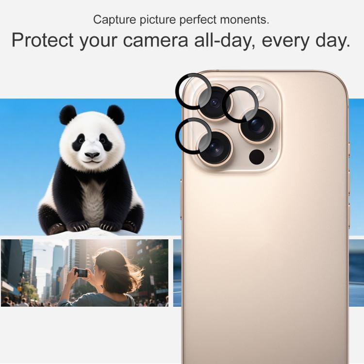For iPhone 16 Pro / 16 Pro Max imak Glass Rear Camera Lens Film Phone Case Exclusive, Self-positioning Version by imak