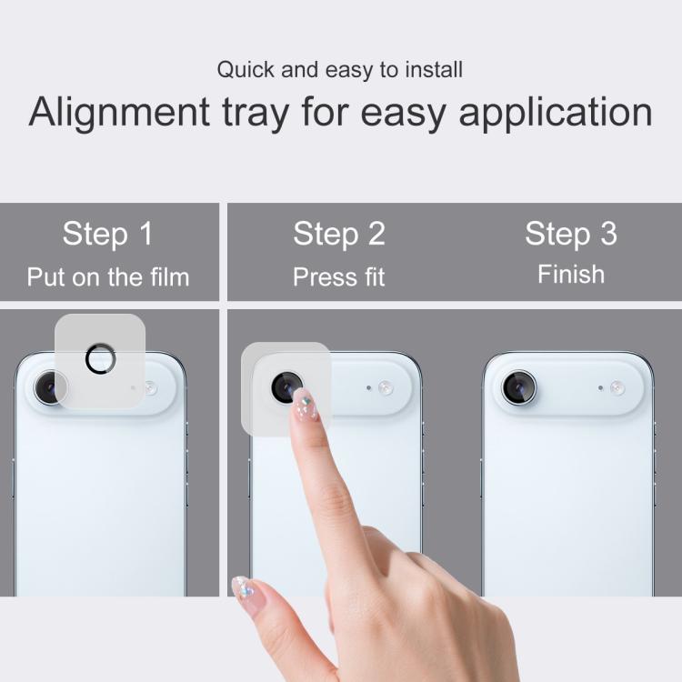 For iPhone Air imak Glass Rear Camera Lens Film Phone Case Exclusive, Self-positioning Version by imak