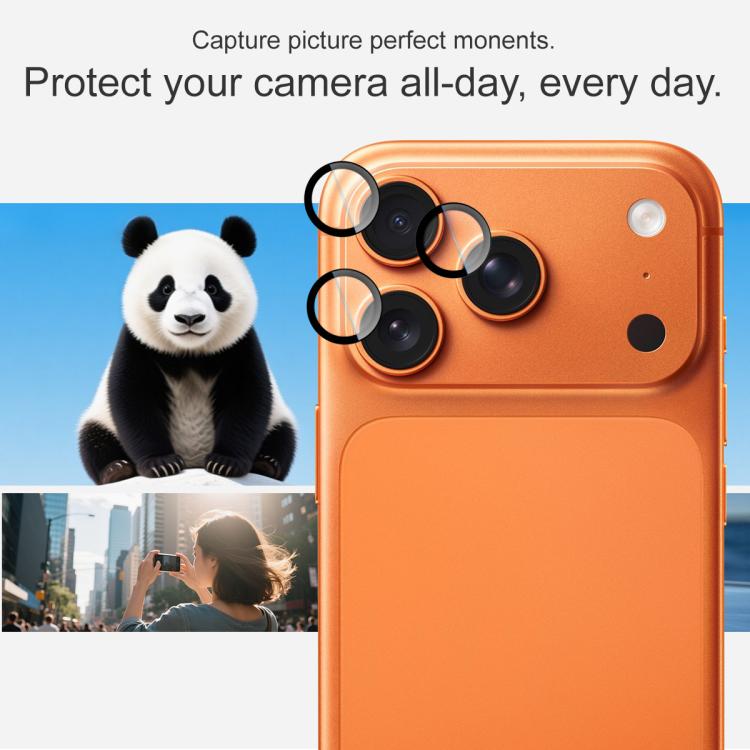 For iPhone 17 Pro / 17 Pro Max imak Glass Rear Camera Lens Film Phone Case Exclusive, Self-positioning Version by imak