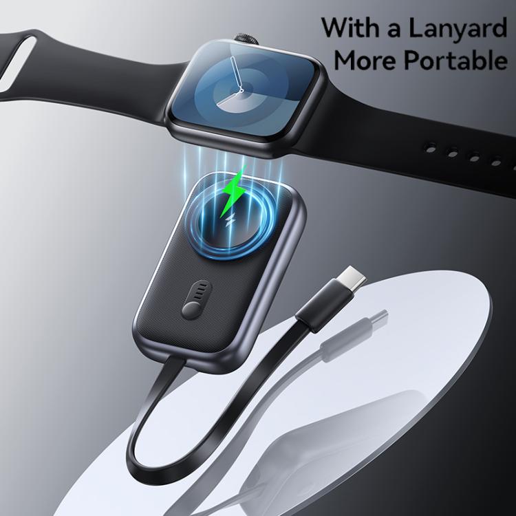 For Apple Watch Series USAMS CD245 1200mAh Portable Watch Wireless Charger with Cable(Metal Gray) by USAMS