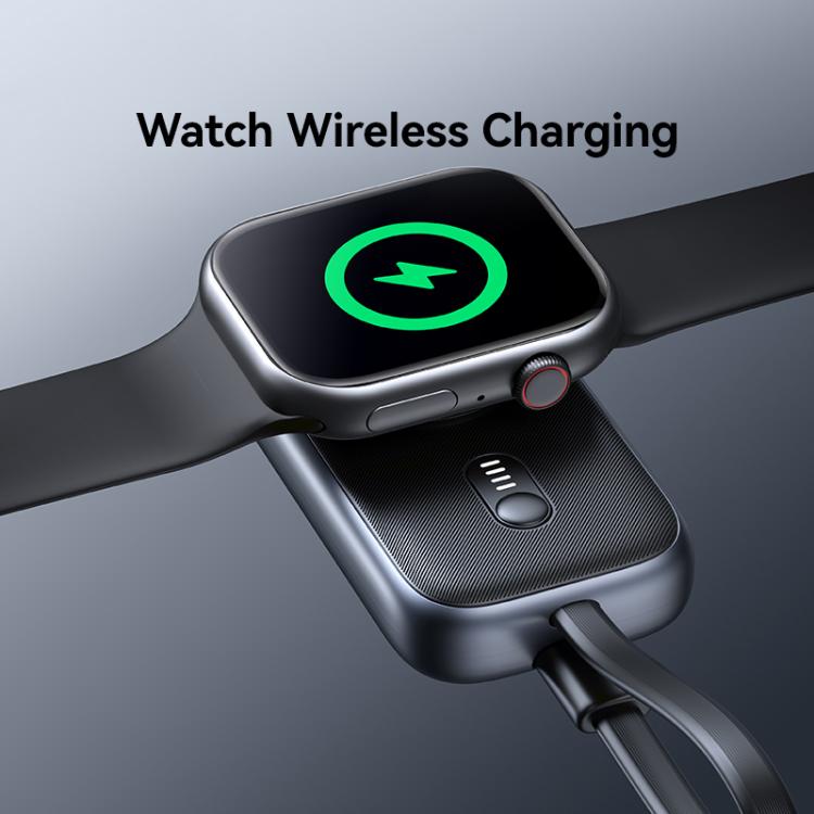 For Apple Watch Series USAMS CD245 1200mAh Portable Watch Wireless Charger with Cable(Metal Gray) by USAMS
