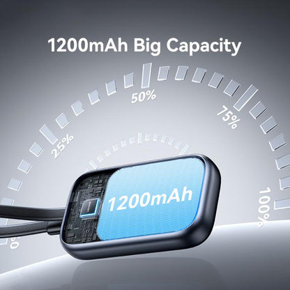 For Apple Watch Series USAMS CD245 1200mAh Portable Watch Wireless Charger with Cable(Metal Gray) by USAMS