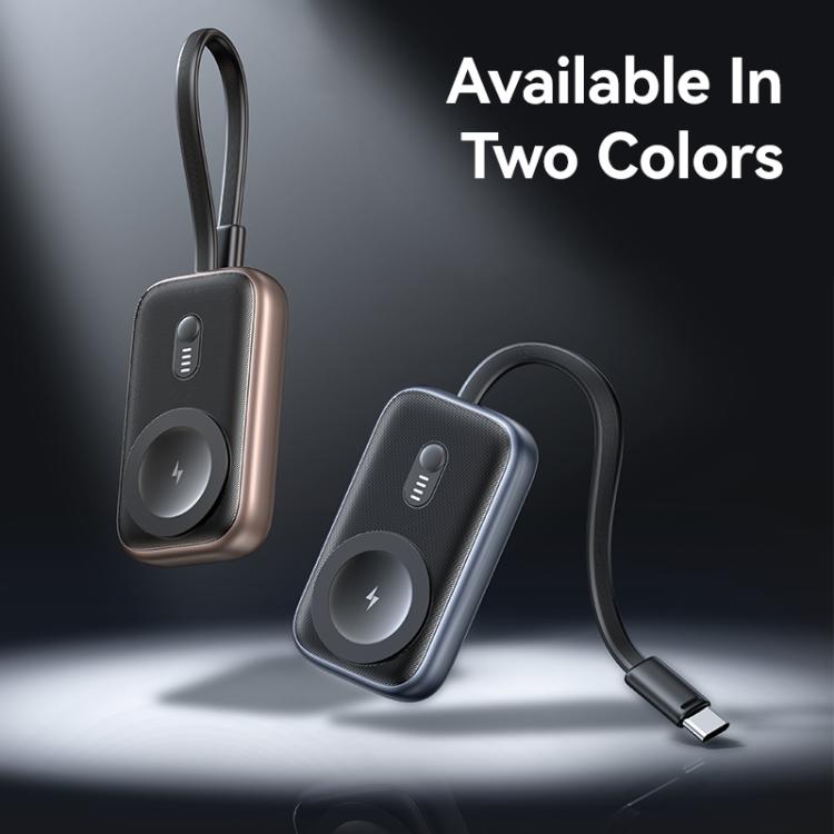 For Apple Watch Series USAMS CD245 1200mAh Portable Watch Wireless Charger with Cable(Metal Gray) by USAMS