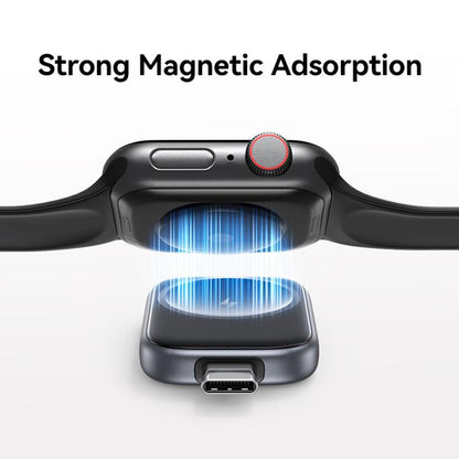 For Apple Watch Series USAMS CD247 USB-C / Type-C Plug Portable Watch Wireless Charger(Metal Gray) by USAMS