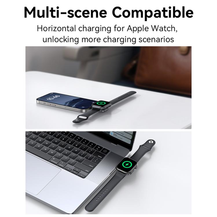 For Apple Watch Series USAMS CD247 USB-C / Type-C Plug Portable Watch Wireless Charger(Metal Gray) by USAMS