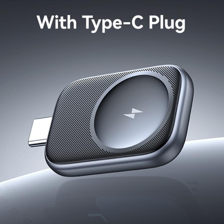 For Apple Watch Series USAMS CD247 USB-C / Type-C Plug Portable Watch Wireless Charger(Metal Gray) by USAMS