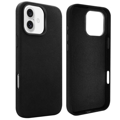 For iPhone 16 VIETAO Suede MagSafe PU Leather Phone Case(Black) by VIETAO