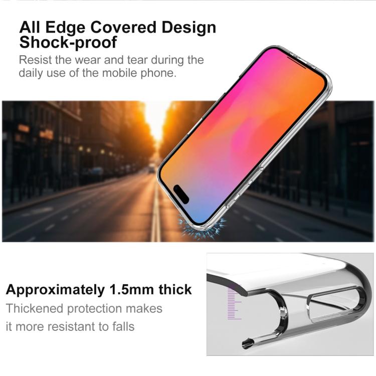 For iPhone Air imak UX-10 Series Transparent Shockproof TPU Phone Case(Transparent) by imak