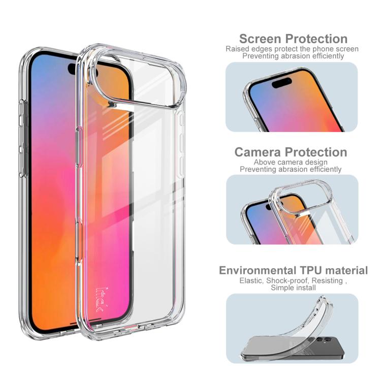 For iPhone Air imak UX-10 Series Transparent Shockproof TPU Phone Case(Transparent) by imak