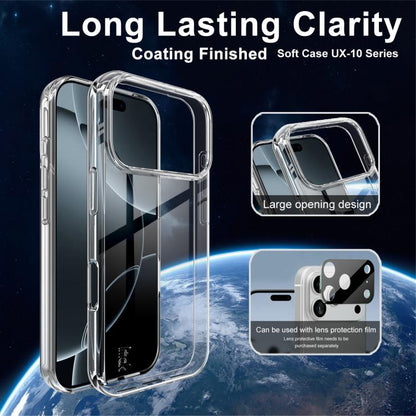 For iPhone 17 Pro imak UX-10 Series Transparent Shockproof TPU Phone Case(Transparent) by imak