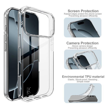 For iPhone 17 Pro imak UX-10 Series Transparent Shockproof TPU Phone Case(Transparent) by imak