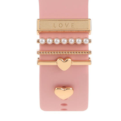 Smart Watch Band Decorative Ring Metal Accessories(Love Heart) by bashfashion