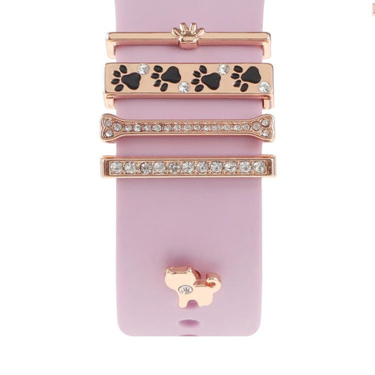 Smart Watch Band Decorative Ring Metal Accessories(Dog Paw) by bashfashion
