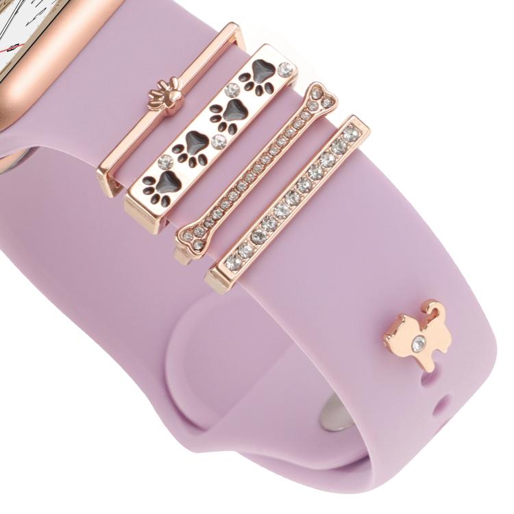 Smart Watch Band Decorative Ring Metal Accessories(Dog Paw) by bashfashion