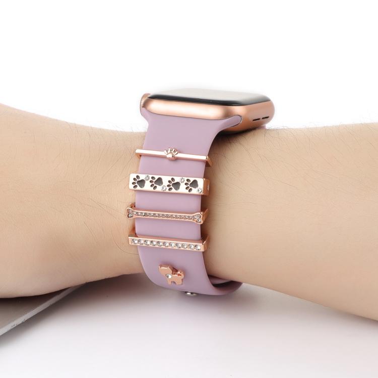 Smart Watch Band Decorative Ring Metal Accessories(Dog Paw) by bashfashion