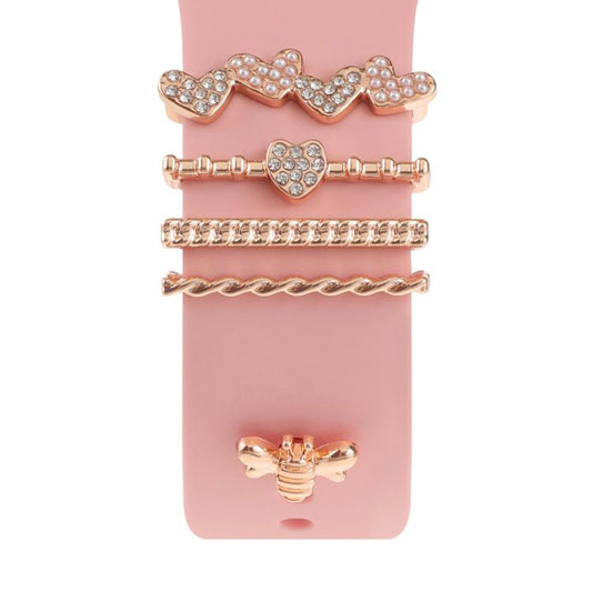 Smart Watch Band Decorative Ring Metal Accessories(Bee) by bashfashion