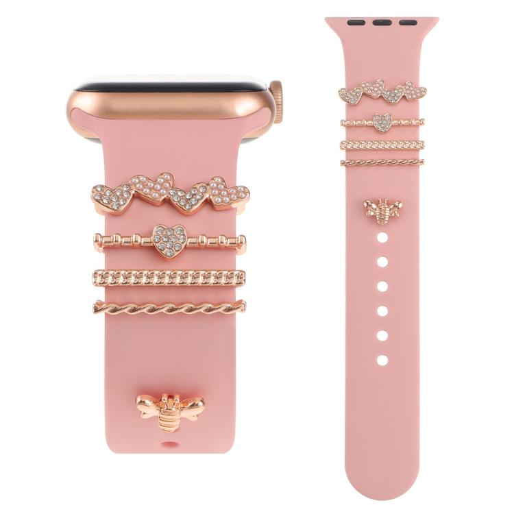 Smart Watch Band Decorative Ring Metal Accessories(Bee) by bashfashion