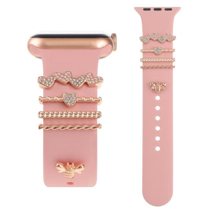 Smart Watch Band Decorative Ring Metal Accessories(Bee) by bashfashion