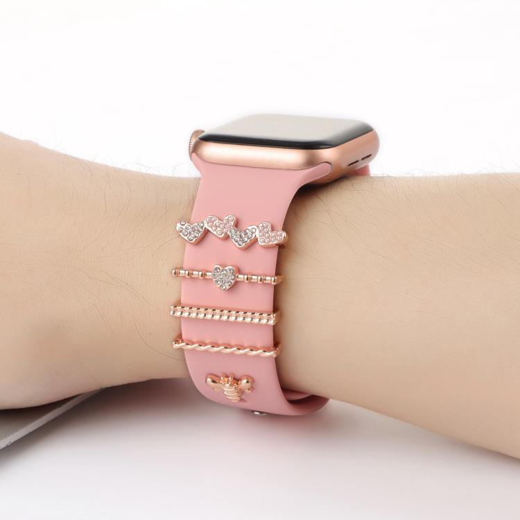 Smart Watch Band Decorative Ring Metal Accessories(Bee) by bashfashion