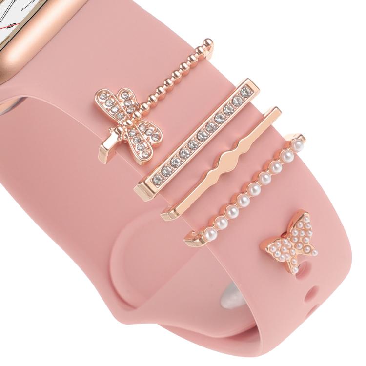 Smart Watch Band Decorative Ring Metal Accessories(Dragonfly Butterfly) by bashfashion