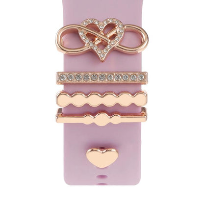 Smart Watch Band Decorative Ring Metal Accessories(Infinite Love) by bashfashion