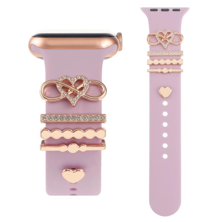 Smart Watch Band Decorative Ring Metal Accessories(Infinite Love) by bashfashion