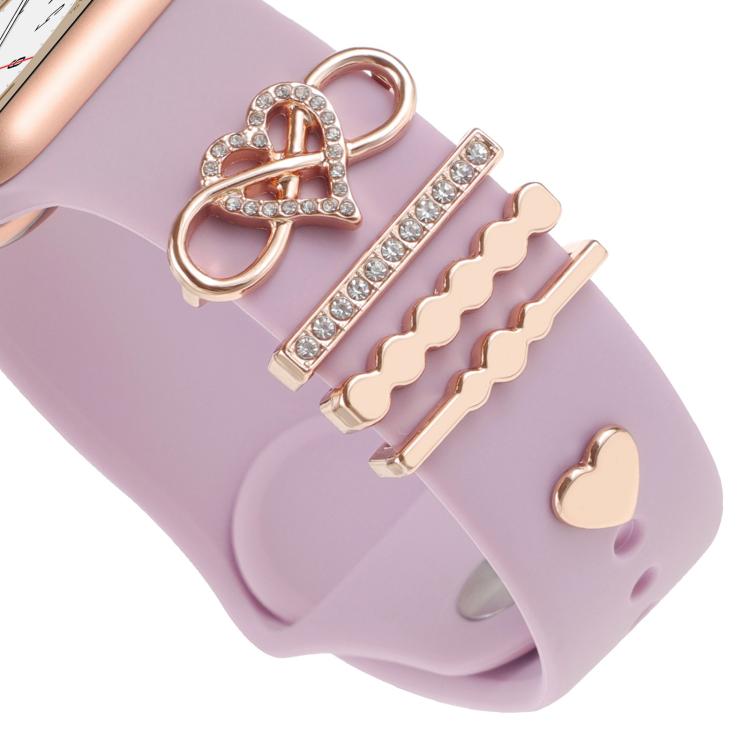 Smart Watch Band Decorative Ring Metal Accessories(Infinite Love) by bashfashion