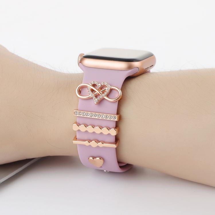 Smart Watch Band Decorative Ring Metal Accessories(Infinite Love) by bashfashion